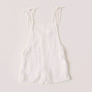 Womens linen overalls A&F
